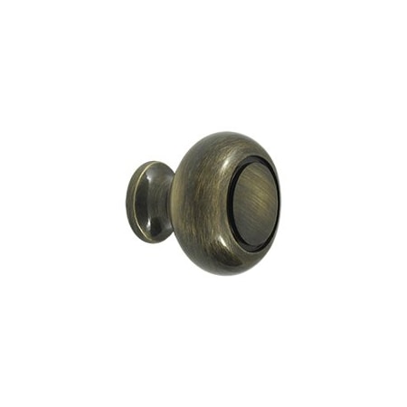 Deltana KR119 Round Groove Knob Antique Brass, 10PK KR119U5-XCP10